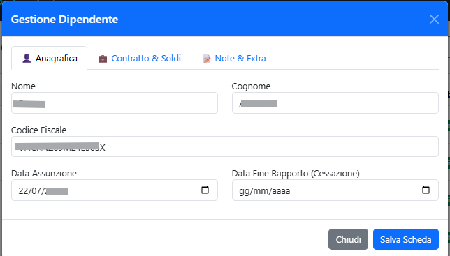 Anagrafica Dipendente