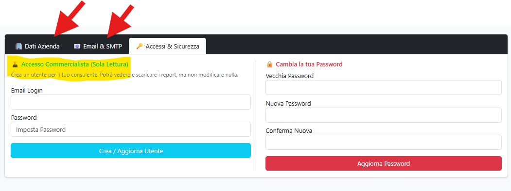Accesso Commercialista